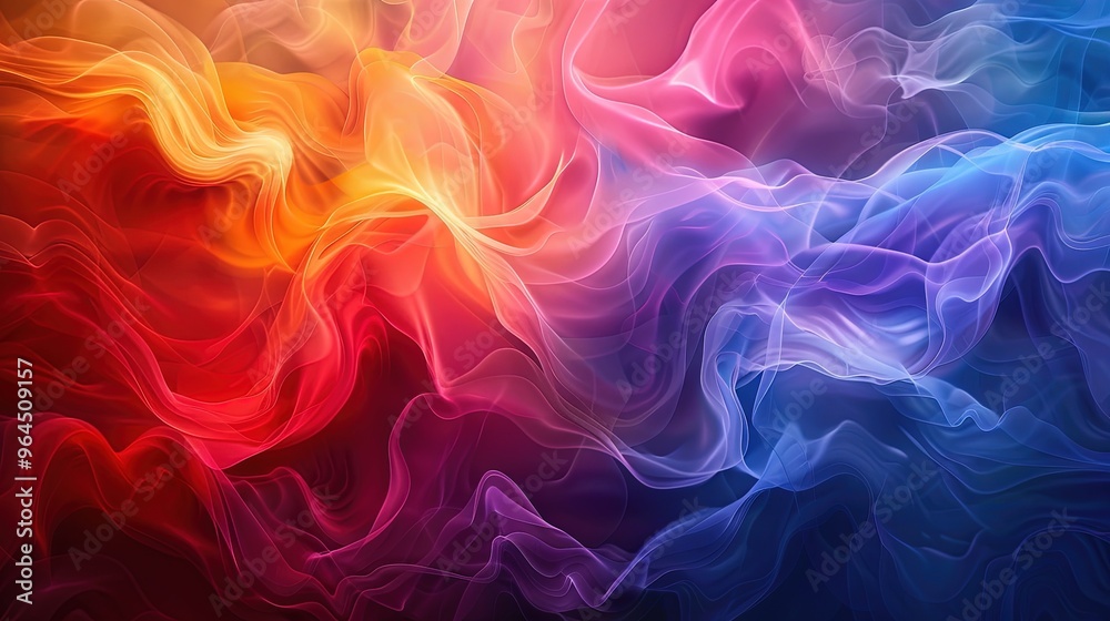 Fototapeta premium abstract wave colour harmony background