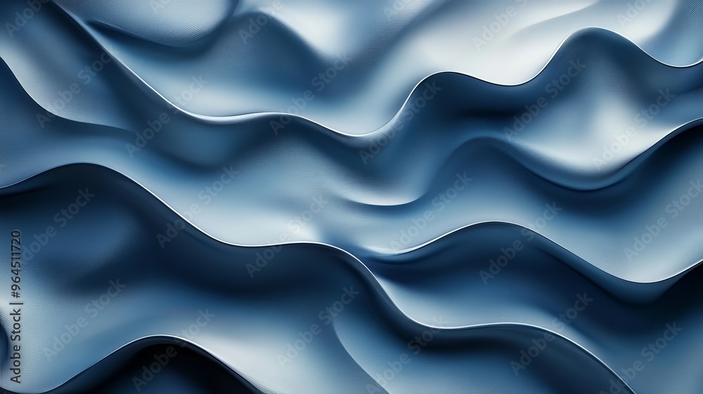 The image is a blue wave with a white background The image is a blue wave with a white background