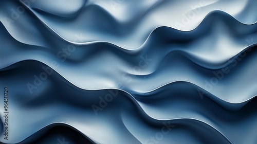 The image is a blue wave with a white background