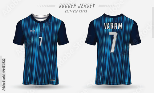 Sports Jersey Soccer Football Cricket  BlackBlue