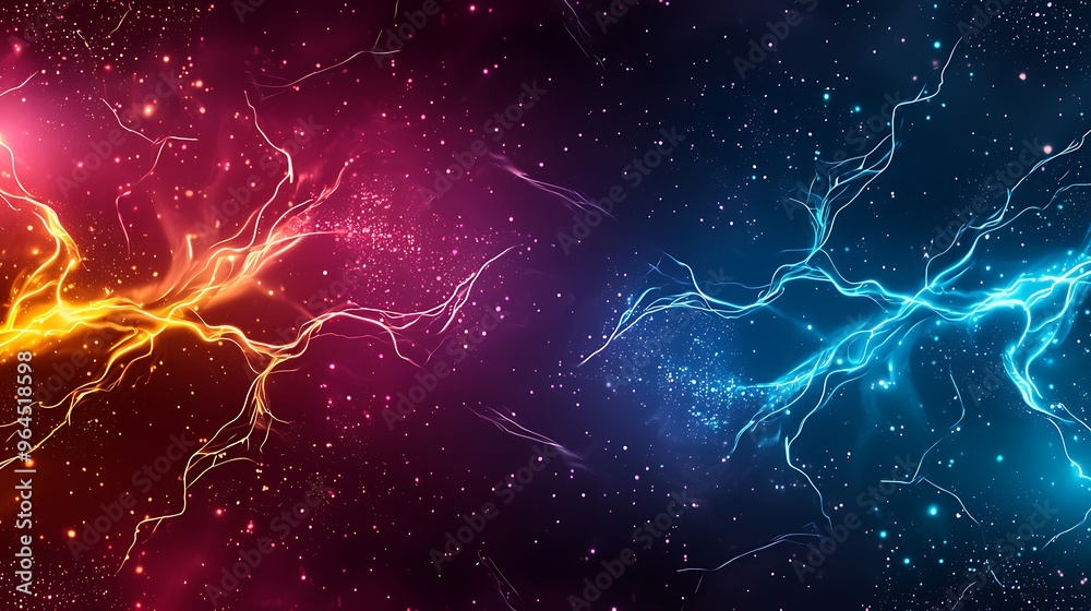 Neon light streaks create a vivid, abstract background, glowing with energy. Neon light streaks create a vivid, abstract background, glowing with energy.