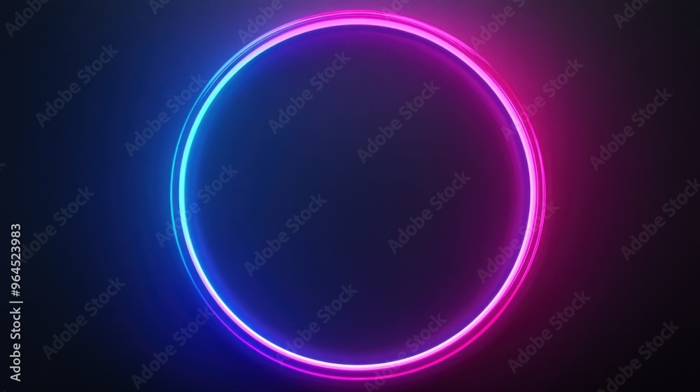 Neon Circle Abstract Background Neon Circle Abstract Background
