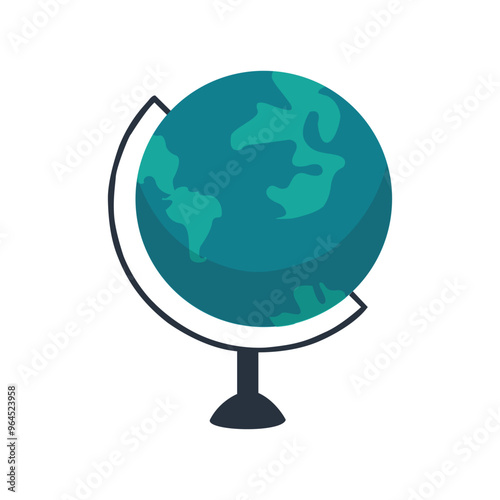 Globe icon vector illustration with white back ground