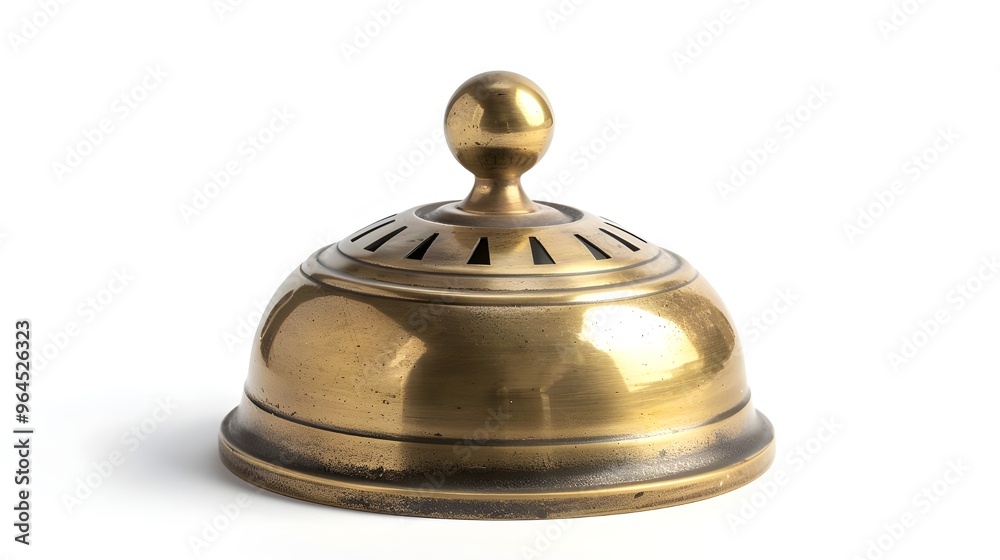 Isolated hotel service bell on a white background Isolated hotel service bell on a white background