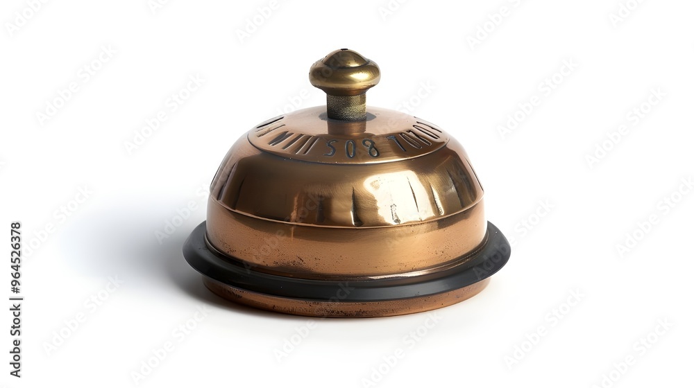 Isolated hotel service bell on a white background Isolated hotel service bell on a white background