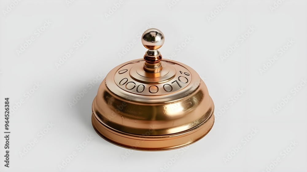 Isolated hotel service bell on a white background Isolated hotel service bell on a white background