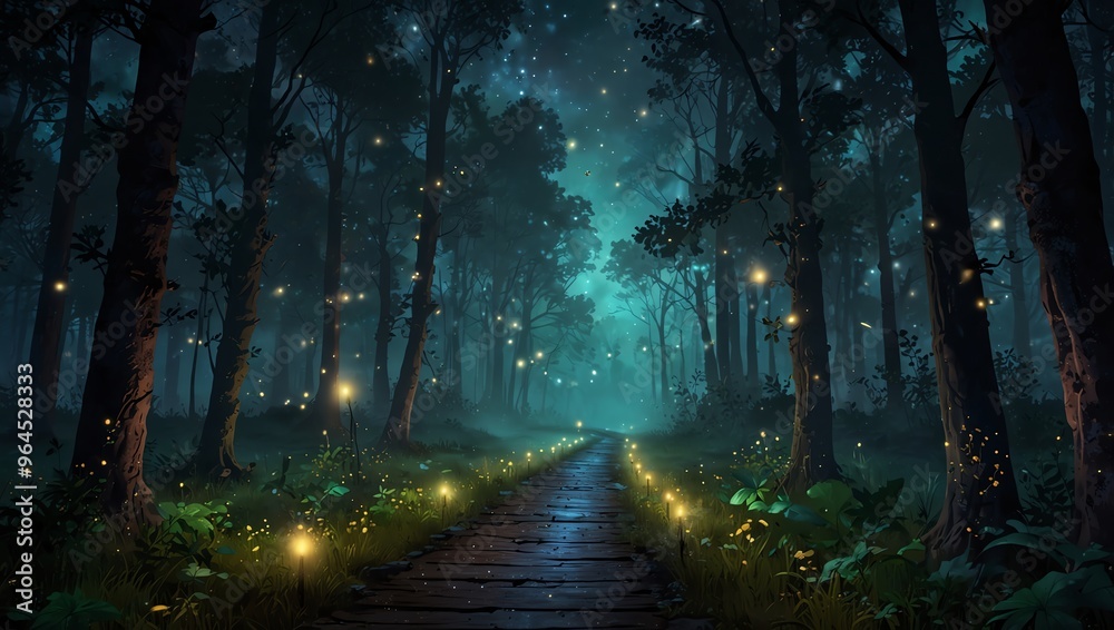 Obraz premium night in the park