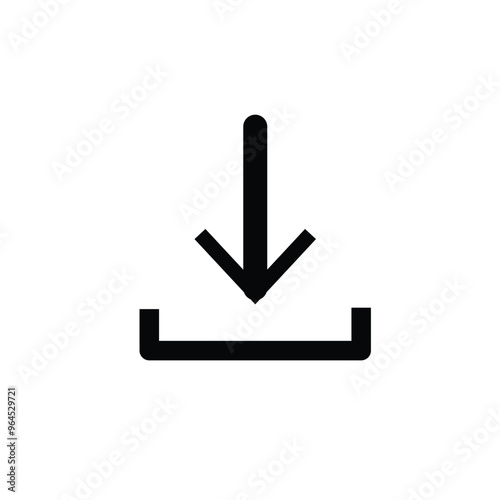 Download icon vector illustration, file download symbol isolated, Software download icon, upload icon, Set of download icons as template for design of web page, site or mobile app.
