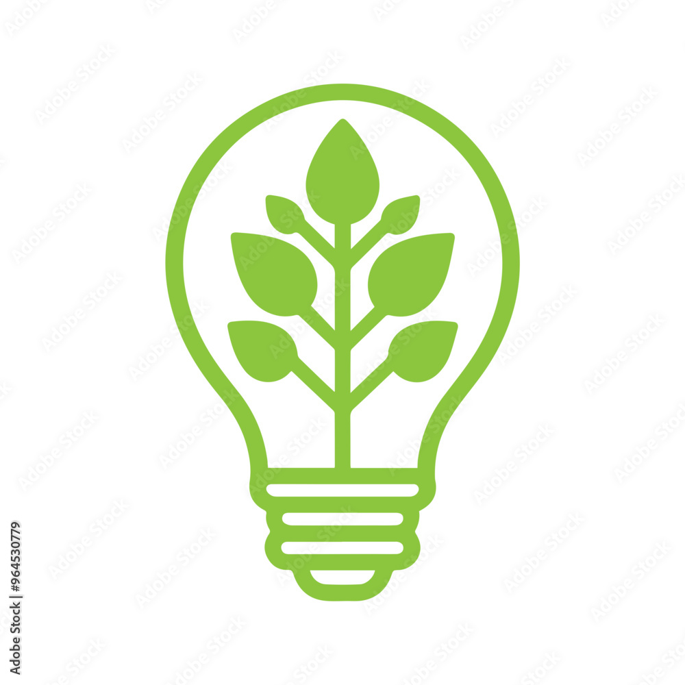 Light bulb ecology concept icon Light bulb ecology concept icon