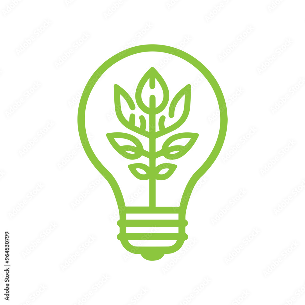 Light bulb ecology concept icon Light bulb ecology concept icon