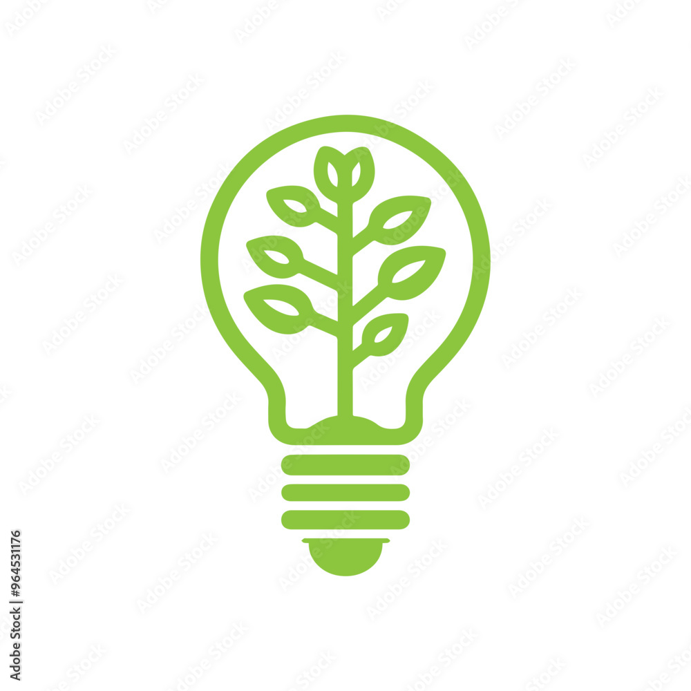 Light bulb ecology concept icon Light bulb ecology concept icon