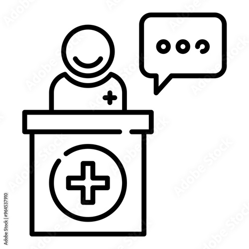 help desk line icon
