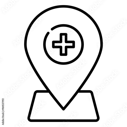 medicine line icon