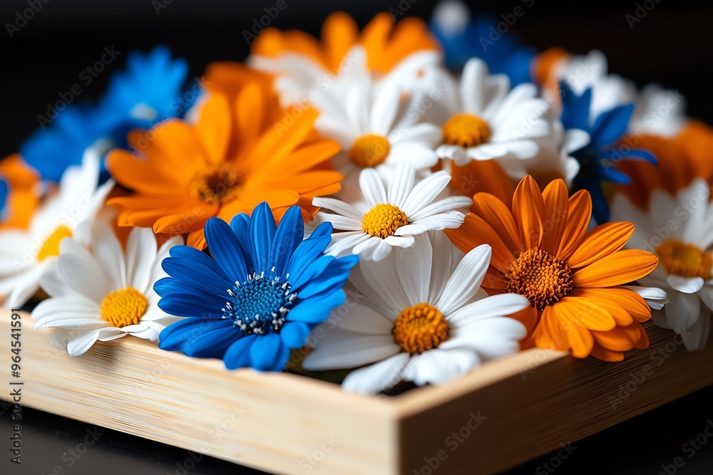 Obraz premium Souvenirs, pressed flowers, delicate beauty preserve the natural beauty of the places youâ€™ve visited, pressed into keepsakes