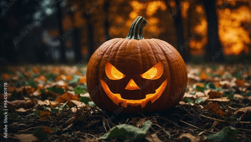 Halloween-themed pumpkin backdrop with eerie vibes. Halloween-themed pumpkin backdrop with eerie vibes.