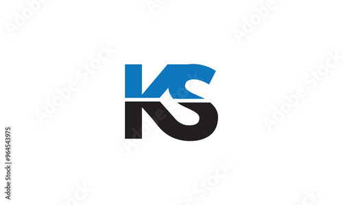 ks logo design, KS Letter Initial Logo Design Template Vector Illustration, KS modern logo