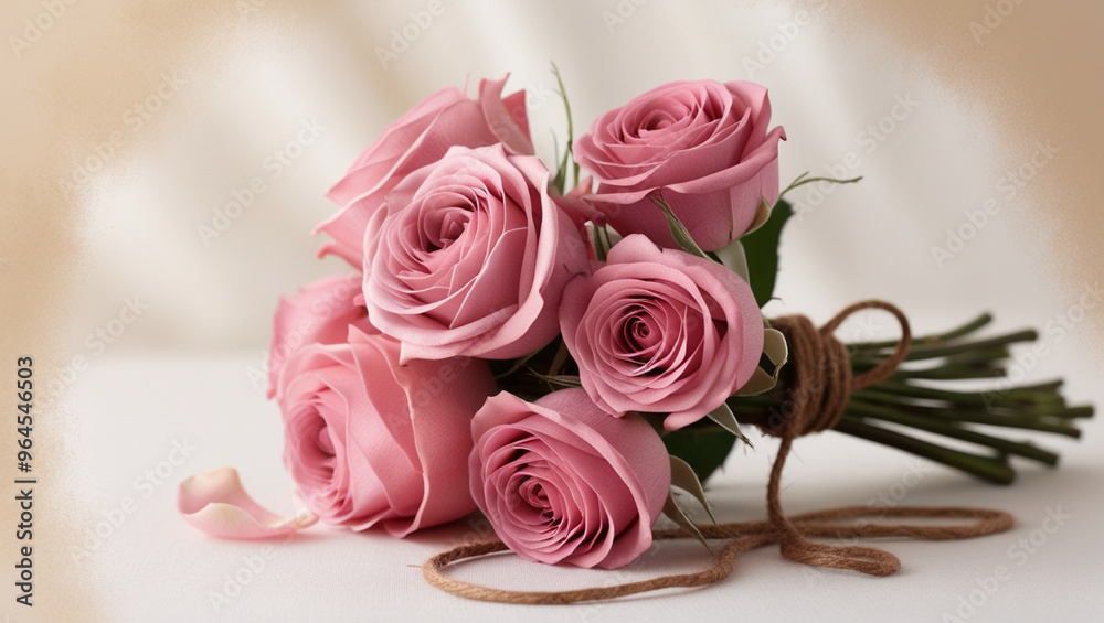 Bouquet of beautiful pink roses. Good to give to loved ones. Bouquet of beautiful pink roses. Good to give to loved ones.