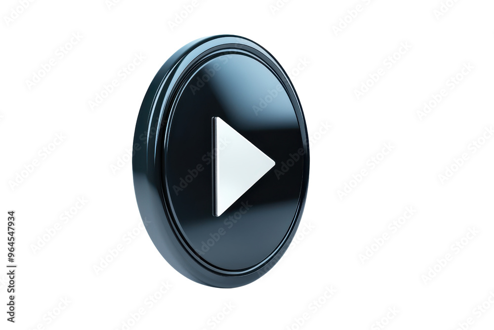3D render of a glossy play button icon isolated on a transparent background. Perfect for multimedia, internet, and digital projects. 3D render of a glossy play button icon isolated on a transparent background. Perfect for multimedia, internet, and digital projects.