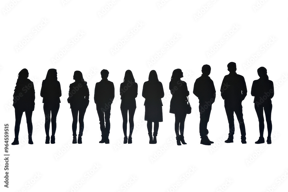 Silhouette of diverse individuals standing together in unity, showcasing community and solidarity. Perfect for concepts of teamwork and togetherness. Silhouette of diverse individuals standing together in unity, showcasing community and solidarity. Perfect for concepts of teamwork and togetherness.