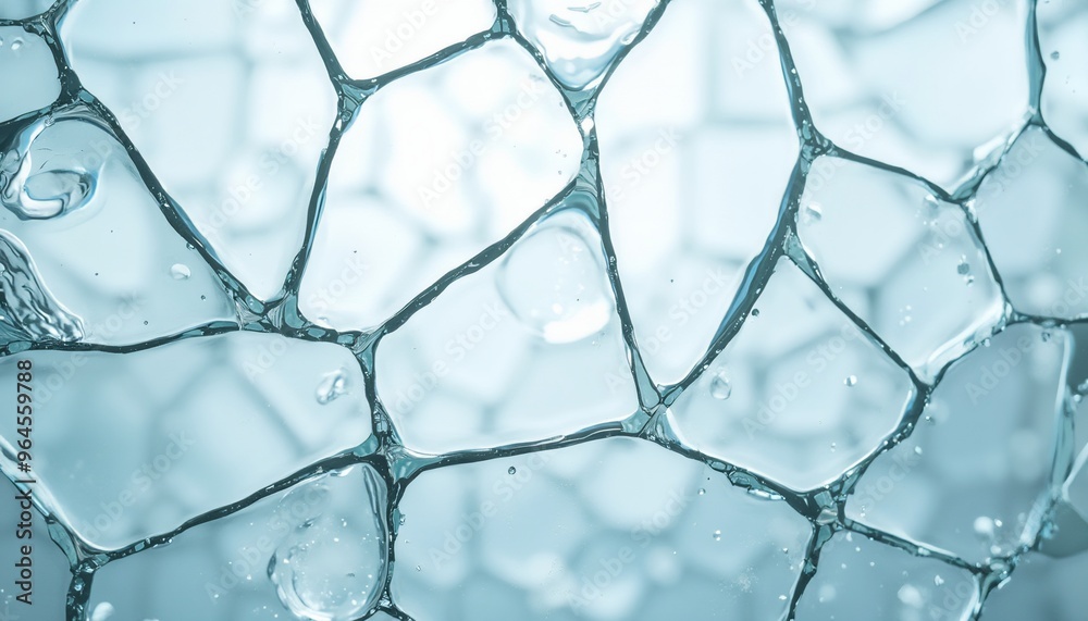 Fototapeta premium Dynamic shattered glass with reflective shards and intricate design