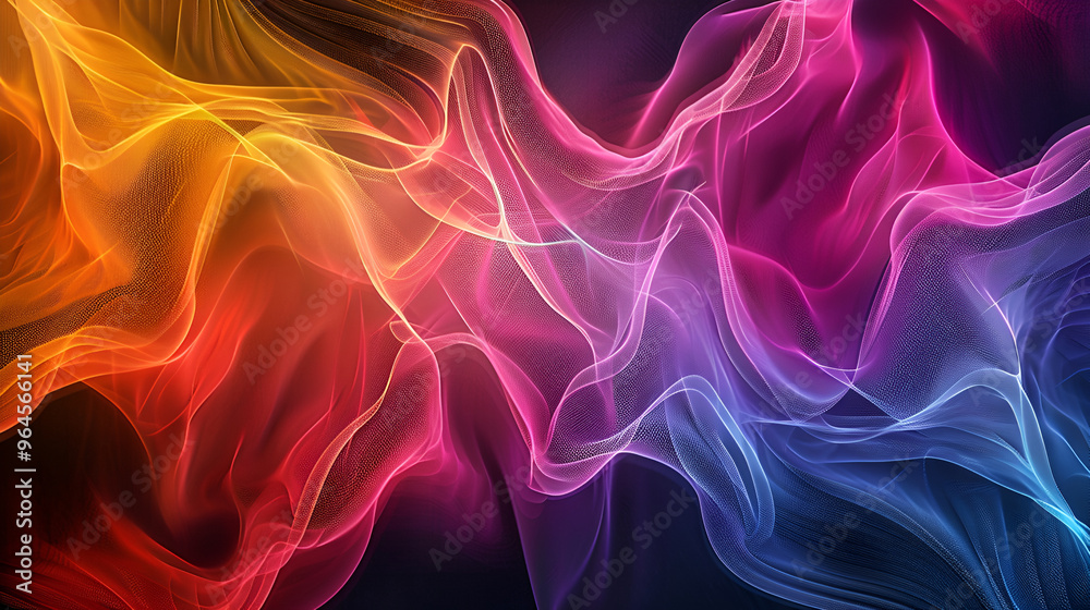 Neon colour purple lines on black background ,Abstract multicolored smoke on a black background Neon colour purple lines on black background ,Abstract multicolored smoke on a black background