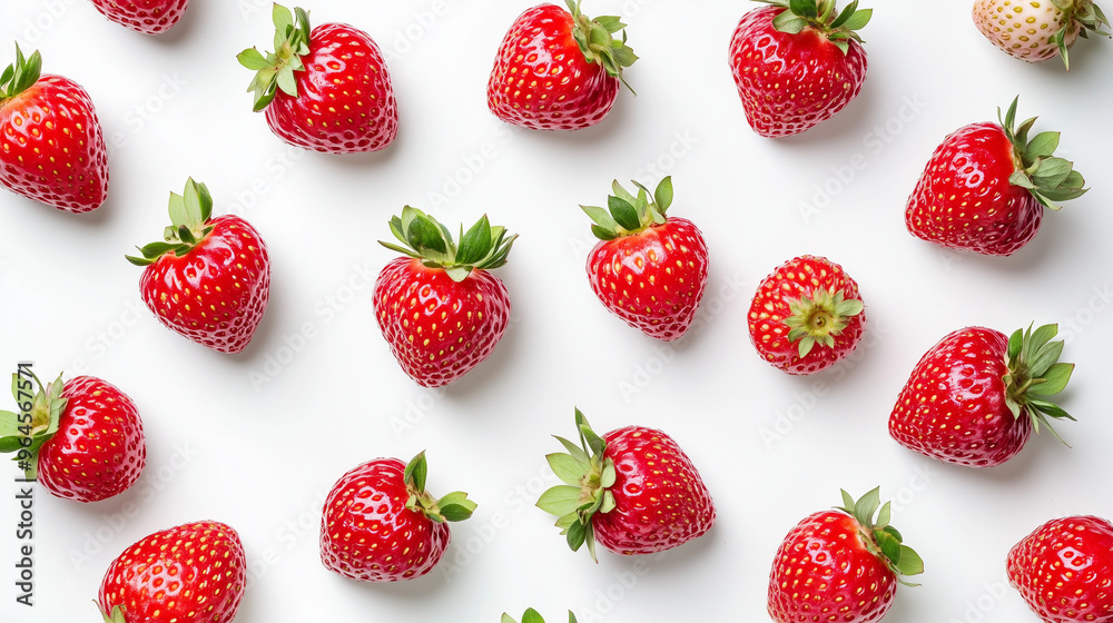 strawberry isolated on white