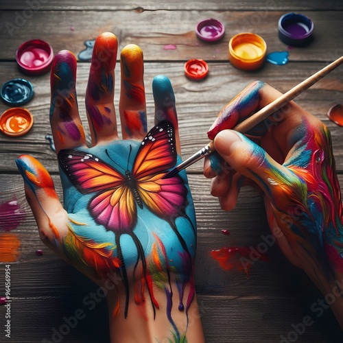 hand painted painting