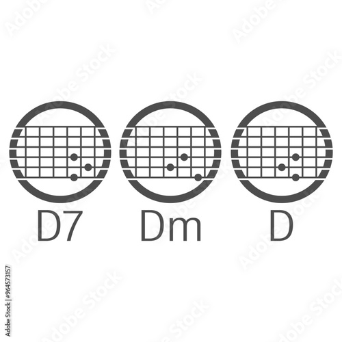 Guitar chord icon design