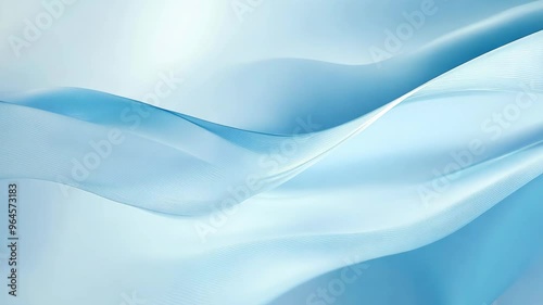 A soft blue background with subtle waves.