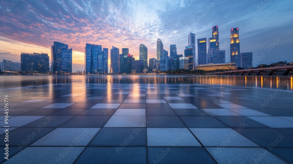 Singapore Cityscape at Dawn Singapore Cityscape at Dawn