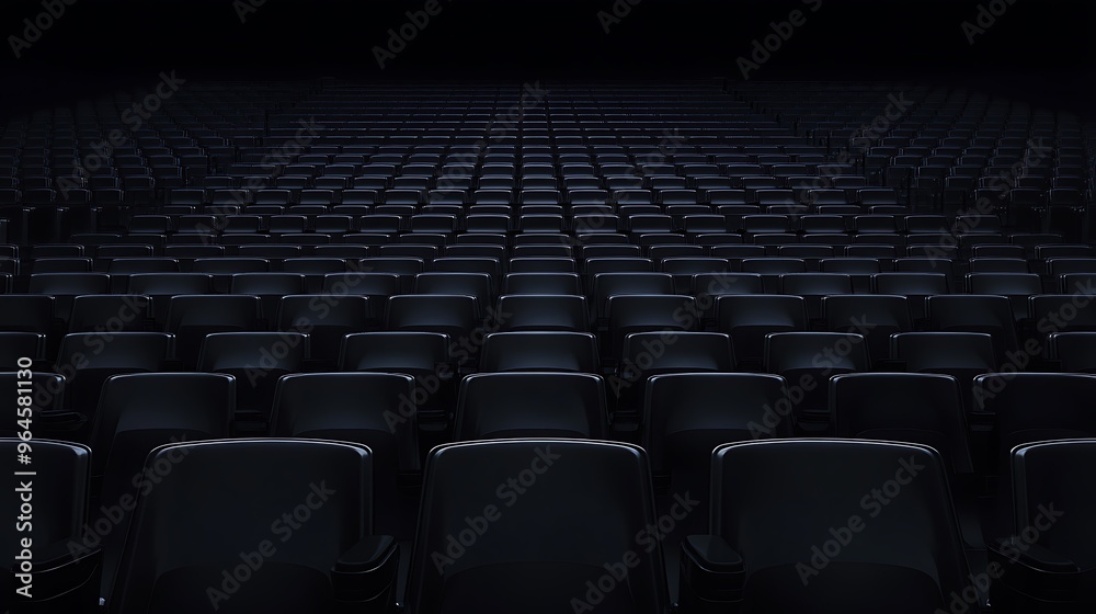 Empty Seats in a Dark Auditorium Empty Seats in a Dark Auditorium