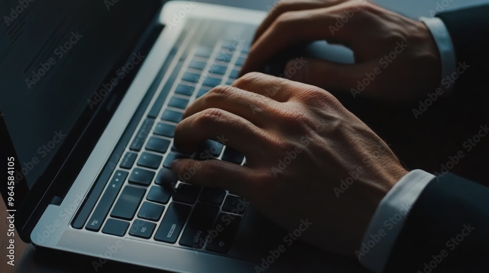 Close-up of Hands Typing on Laptop Close-up of Hands Typing on Laptop