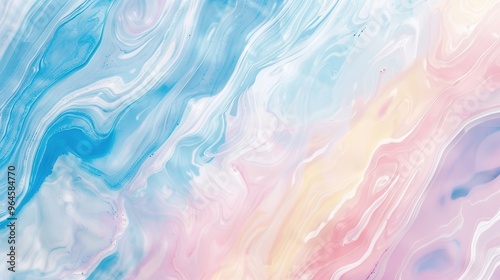 A captivating texture of marble forms a colorful background. The marble shows unique patterns and swirls, with a variety of colors blending together. This background has a rich and luxurious feel, wit