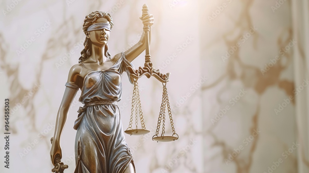Elegant Frame Border Background Featuring Judge Concept with Lady Justice Statue and Scales of Justice Elegant Frame Border Background Featuring Judge Concept with Lady Justice Statue and Scales of Justice