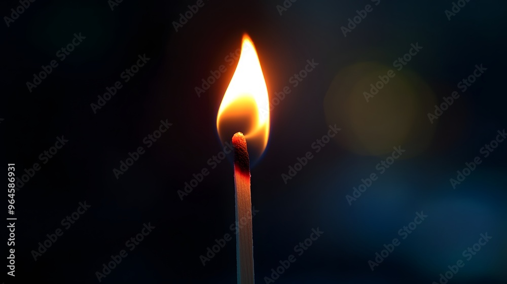 Phosphorus Match: A close-up of a lit match head, with the red phosphorus igniting and a small flame, set against a dark background.
Phosphorus Match: A close-up of a lit match head, with the red phosphorus igniting and a small flame, set against a dark background.