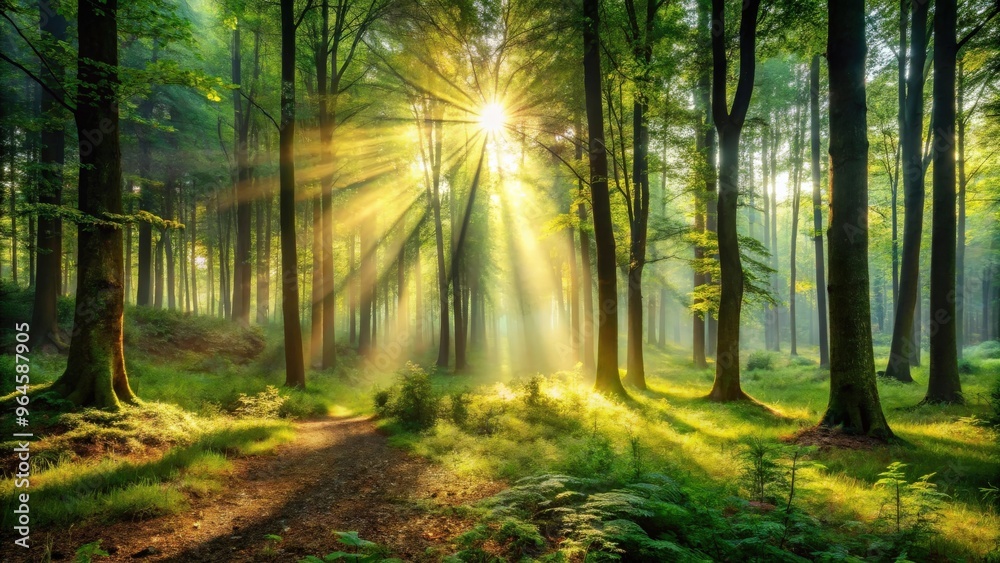 Fototapeta premium Forest in backlight