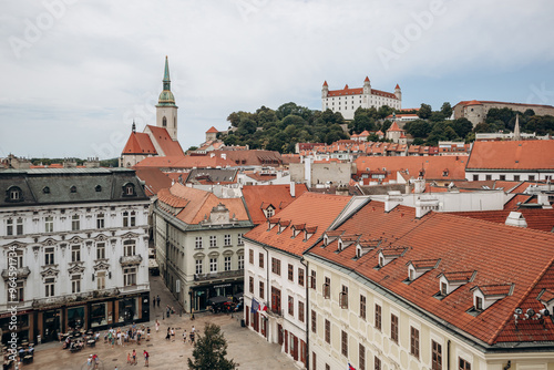 Photography Bratislava, Slovakia - August 7, 2024: Hlavne namestie (literally Main Square)