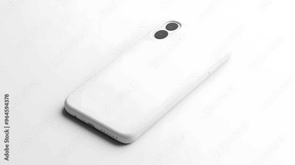 Simple Phone Case: A plain, white phone case with a minimalist design, lying flat on a white background, with crisp shadows for definition.
Simple Phone Case: A plain, white phone case with a minimalist design, lying flat on a white background, with crisp shadows for definition.