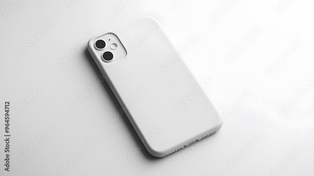 Simple Phone Case: A plain, white phone case with a minimalist design, lying flat on a white background, with crisp shadows for definition.
Simple Phone Case: A plain, white phone case with a minimalist design, lying flat on a white background, with crisp shadows for definition.