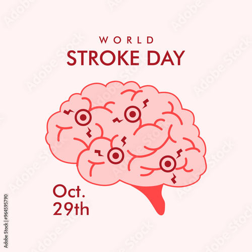 vector world stroke day poster template