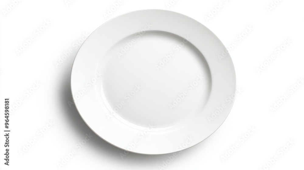 White Plate on White Background White Plate on White Background