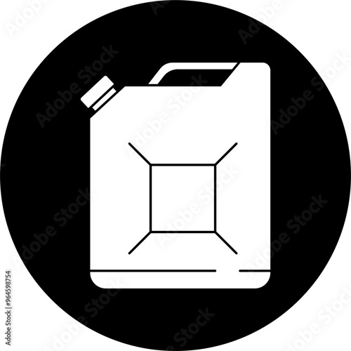 jerrycan icon block illustration vector