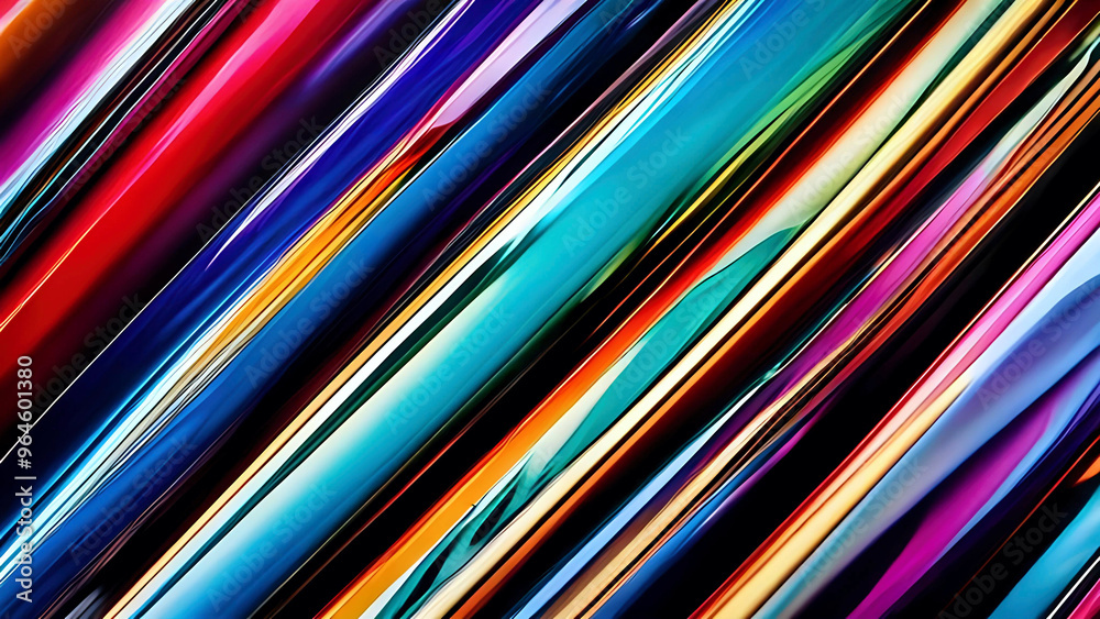 Colorful metallic and plastic ribbons and spheres in dynamic abstract compositions. Vivid colors and reflective surfaces create a visually striking 3D effect. Colorful metallic and plastic ribbons and spheres in dynamic abstract compositions. Vivid colors and reflective surfaces create a visually striking 3D effect.