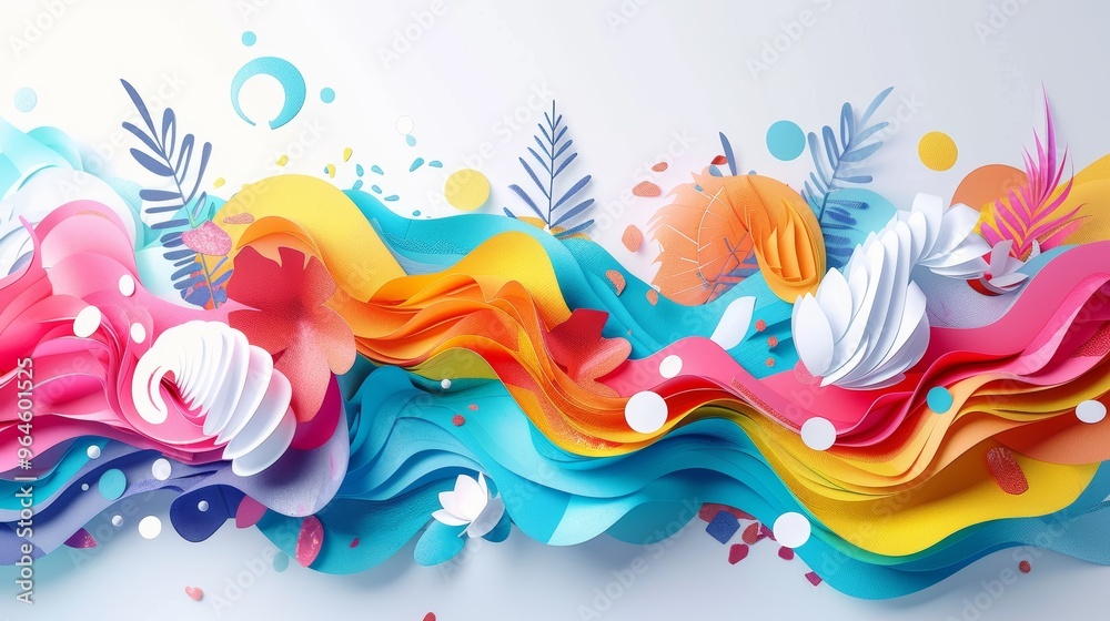 Vibrant Abstract Paper Art Collage with Colorful Layers and Shapes for Creative and Artistic Design Projects Vibrant Abstract Paper Art Collage with Colorful Layers and Shapes for Creative and Artistic Design Projects