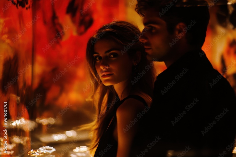 Moody candlelit encounter: capturing intimate moments in warm lighting Moody candlelit encounter: capturing intimate moments in warm lighting