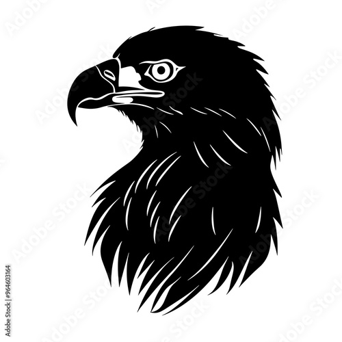 eagle head silhouette vector silhouette