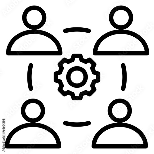 Teamwork Icon Element For Design