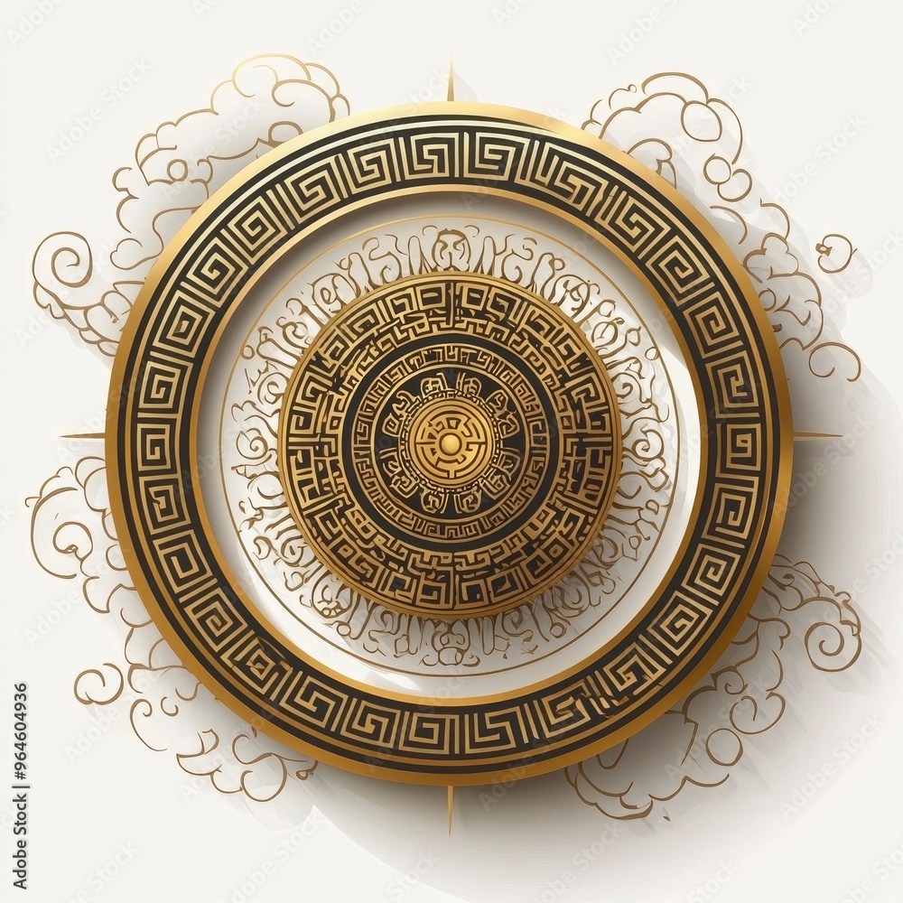 Ornate Gold Circle Frame Ornate Gold Circle Frame