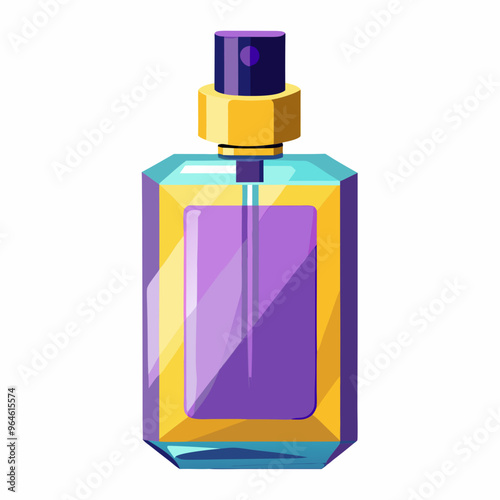 perfume bottle isolated on white
