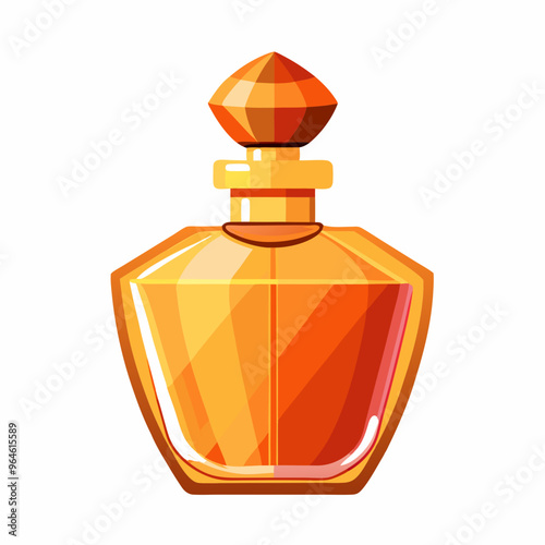 perfume bottle isolated on white
